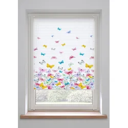 bonprix Plissee mit Schmetterlingen, weiß, 130x80 cm