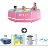 Intex – Schwimmbecken mit rundem Rahmen – 244 x 76 cm – im Lieferumfang enthalten Accessoire CB14