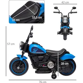 Homcom Kindermotorrad Elektrofahrzeug blau (1-tlg)