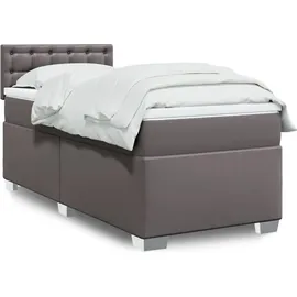 vidaXL Boxspringbett 80 x 200 cm Grau