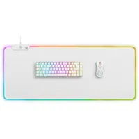 deltaco WMP90 RGB Gaming Mauspad XL Weiss
