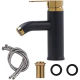 Waschtischarmatur Aus Edelstahl 304, Warm- Und Kaltwasser, Keramikkern, 60 Cm Schlauch, Für Badezimmer/wc