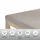 OTTO home Spannbettlaken Litschi für Topper 180 x 200 cm taupe