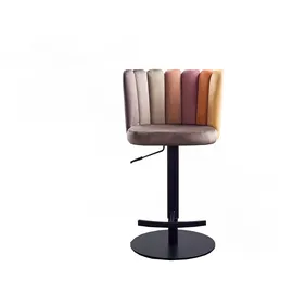 KAWOLA Barhocker JADA höhenverstellbar drehbar 1er Set Velvet Braun