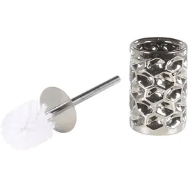 Beliani Badaccessoires Set Keramik Silber