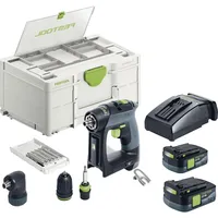 Festool CXS 12 2,5-Set inkl. 2 x 2,5 Ah + Ladegerät + Koffer