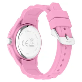 s.Oliver Schmetterling Quarzuhr 34 mm Silikonarmband Rosa