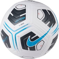 Nike CU8047 Unisex – Erwachsene Academy-Team Fußball Ball, White/Black/Lt Blue Fury, 5