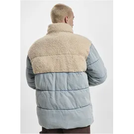 Karl Kani Retro Denim Teddy Puffer Jacket light dirty blau 32