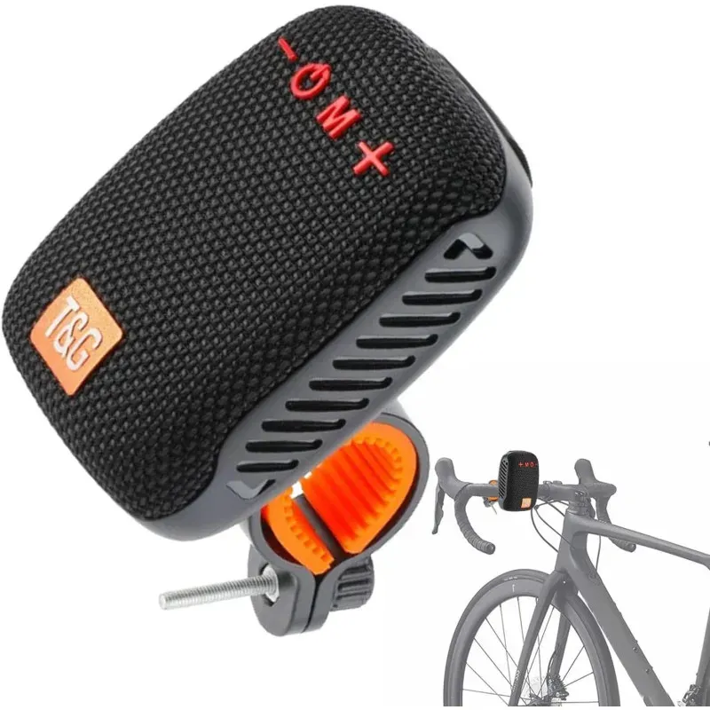 Tragbarer Bluetooth-Lautsprecher mit Radio, Steckplatz für Speicherkarte, AUX- und USB-Anschluss sowie Halterung für Fahrrad, Mo
