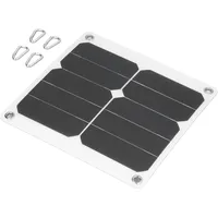 Haofy Solarpanel, 5 V 15 W Tragbares USB Solarladegerät, Hochleistungs Solar Powerbank Ladekit für Smartphones, Tablets, Netzunabhängige Anwendungen, für Outdoor Wanderungen, Camping Notfälle
