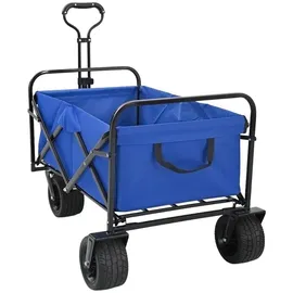 vidaXL Bollerwagen Klapp-Handwagen blau
