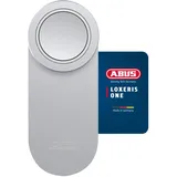 ABUS Türschlossantrieb LOXERIS One App/Code/Fingerscan/Tastendruck Silber