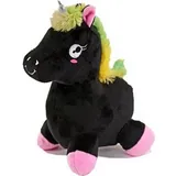 WINFRIED KÖGLER GMBH Kögler Plüsch Einhorn Sound Regenbogenschwanz Plüschtier schwarz 24 cm Neu