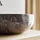 Tikamoon Rundes Marmorwaschbecken Pia light grey