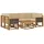vidaXL Outdoor-Sofagarnitur 5-tlg. Natur