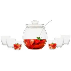 Bohemia Cristal LIBERA Bowle-Set 9-teilig
