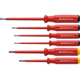 PB SWISS TOOLS Schraubendreher-Satz VDE 6-teilig Schlitz/PH im Karton