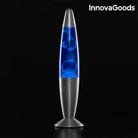 InnovaGoods 25 W Magma Lavalampe Blau Tischlampe Leuchte Wachs NEU Deko