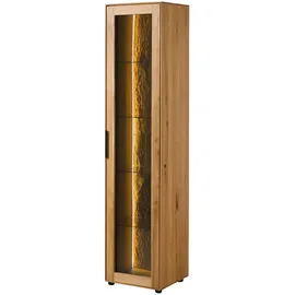 MASSIVMOEBEL24.DE Vitrine LINDAU 46 x 43 x 203 cm Beige