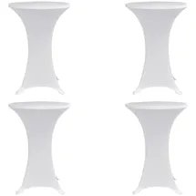 deluke Stehtischhusse AMAU Weiß Ø 70 cm 4er Set