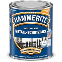 Hammerite Metall-Schutzlack Glänzend Schwarz 0,25 l
