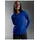 TRIGEMA T-Shirt "TRIGEMA Langarmshirt aus 100% Baumwolle", Damen, Gr. L, blau (royal), Single Jersey, 100% Baumwolle, Basic, lang, Rundhals, Shirts T-Shirt