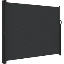vidaXL Seitenmarkise Ausziehbar 160 x 600 cm Schwarz Polyester