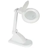 VELLEMAN Velleman, Werkbank Zubehör, SCHREIBTISCHLAMPE MIT LUPE 3 + 12 DIOPTRIEN - 12W - WEIß
