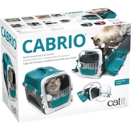 Catit Cabrio Transportbox 51 x 33 x 35 cm Türkis/Grau