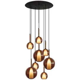 s.luce Belluna 8-flg. Ø 80 cm rund braun