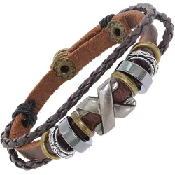 trendor 75808 Unisex Lederarmband Braun