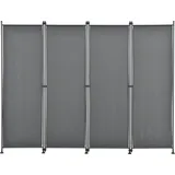 pro.tec 'Modica' 170x215cm Paravent Sichtschutz Spanische Wand Garten Mittelgrau