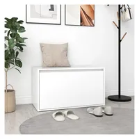 vidaXL Flurbank 80x40x45 cm Weiß