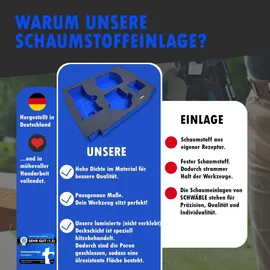 schwäble Schaumeinlage Schaumstoffeinlage f. Makita Akku-Schlagschrauber DTD153