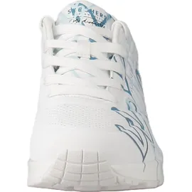 SKECHERS UNO Spread The Love Damen Weite M Weiß/Blau/Türkis 37