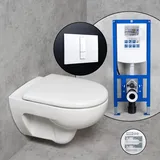 Geberit Renova Wand-WC & Tellkamp WC-Sitz mit neeos Vorwandelement,, 203050000+16791WH#SET,