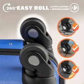 monzana Baseline 4-Rollen 70 cm / 90 l blau