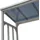 Quick Star Kaminholzregal Aluminium 130 x 70 x 185 cm 2 Stück Grau/Schwarz