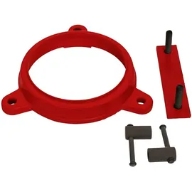 Stier Parallelschraubstock Metall 100 rot