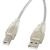 LANBERG CA-USBA-12CC-0030-TR USB Kabel 3 m 2.0 Transparent