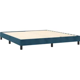 vidaXL Boxspringbett 180 x 200 cm Dunkelblau
