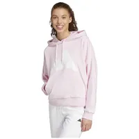 Adidas Damen Essentials Big Logo French Terry Loose Hoodie, Clear pink/White, M
