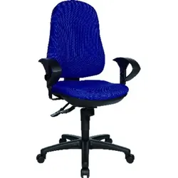 Drehstuhl Support Synchro royalblau
