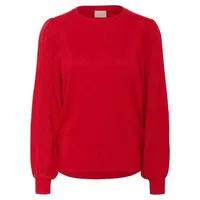 Kaffe Strickpullover rot M