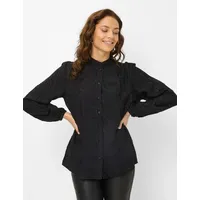 Brax Damen Bluse Style VIVI black, schwarz, Gr. 46