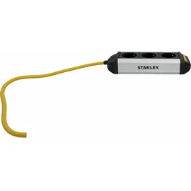 Stanley Steckdosenleiste 2 m Schwarz/Gelb/Silber 3 St.