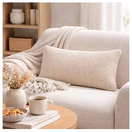 Marc O'Polo Nordic Knit Kissen 30 x 60 cm Beige