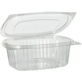 Papstar Feinkost- und Salatschalen mit Klappdeckel 50 St. 4,3 cm x 10,6 cm x 13,3 cm klar