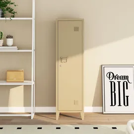 [en.casa] Einzelspind Kurikka 137 x 38 x 38 cm Kamelfarben